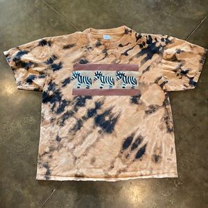 Zebra bleach dyed tee